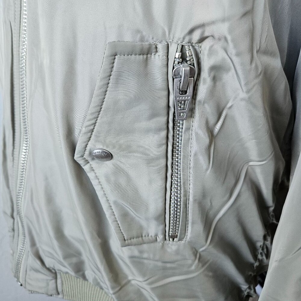 NWT Blank NYC Bomber Style Jacket Coat Pale Green Trendy Sz Small Oversized - Picture 5 of 16